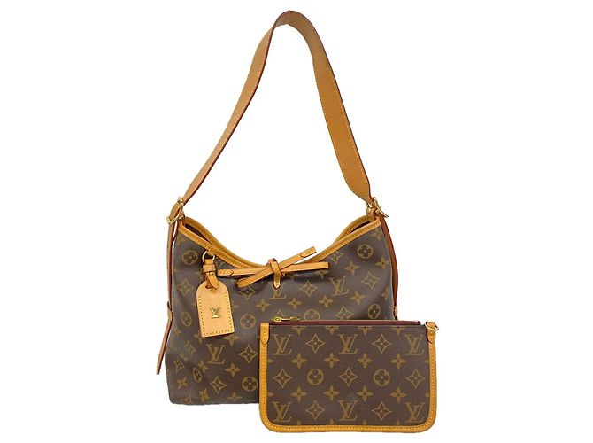 Bolsa de Ombro Louis Vuitton Monogram Carryall NM PM Marrom