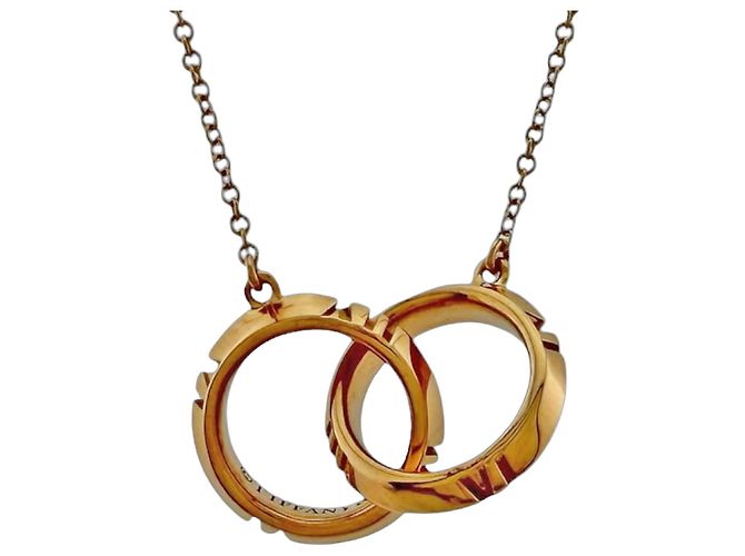 Autre Marque Collar Atlas X Closed Interlocking Tiffany & Co. Dorado