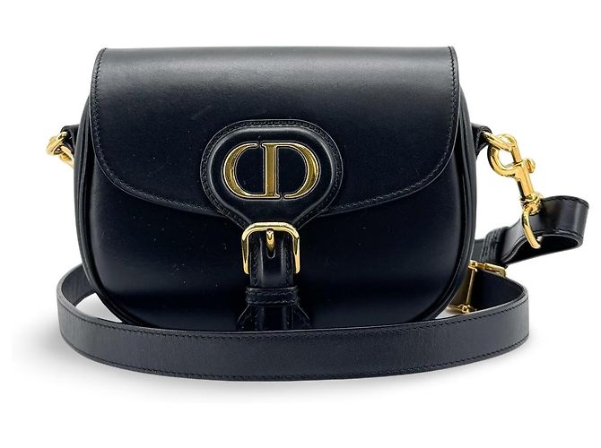 Christian Dior Bobby Flap Leather Medium Preto