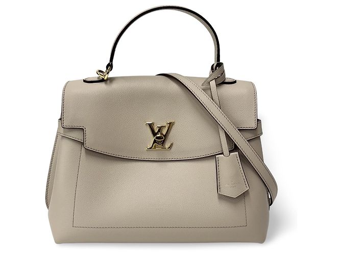 Louis Vuitton Lockme Ever Leather MM Bege