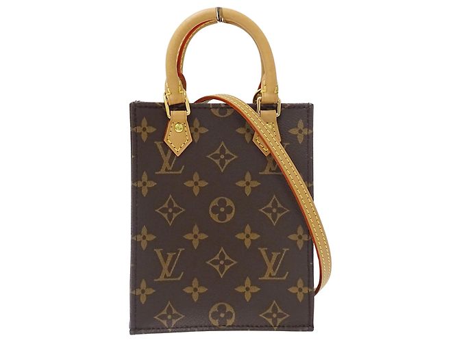 Sac à main Louis Vuitton Petite Sac Plat Monogram Marron