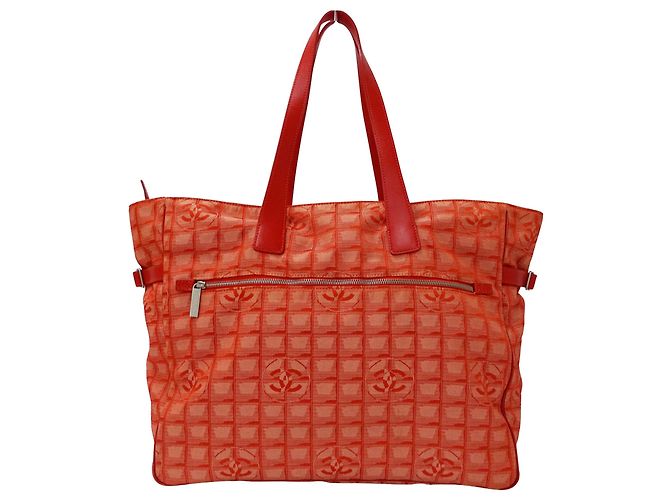 Borsa Tote Chanel in nylon rosso