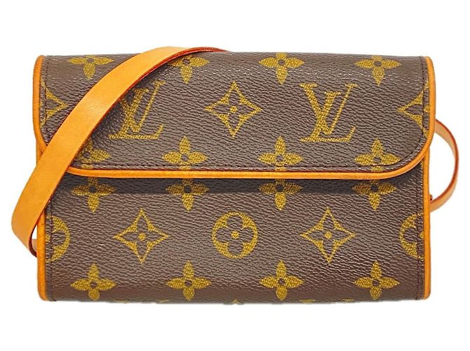 Louis Vuitton Monogram Pochette Florentine Fanny Pack Marrone