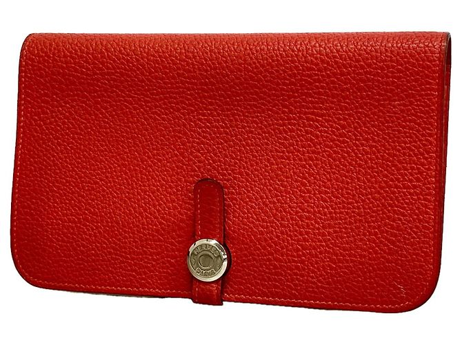 Hermès Hermes Dogon GM Long Wallet Pink