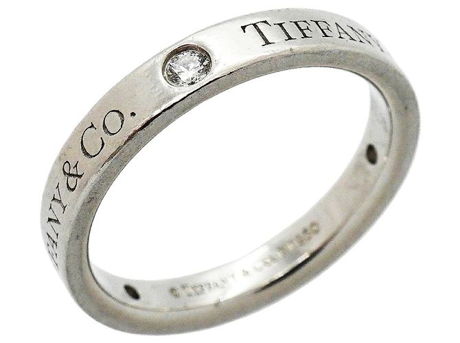 Autre Marque Anello Flat Band Tiffany & Co. in platino