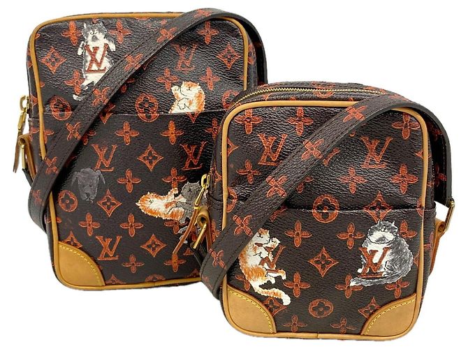 Sac à épaule Louis Vuitton Catgram Panam Set Marron