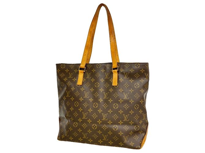 Saco Cabas Mezzo Monogram Louis Vuitton Marrom