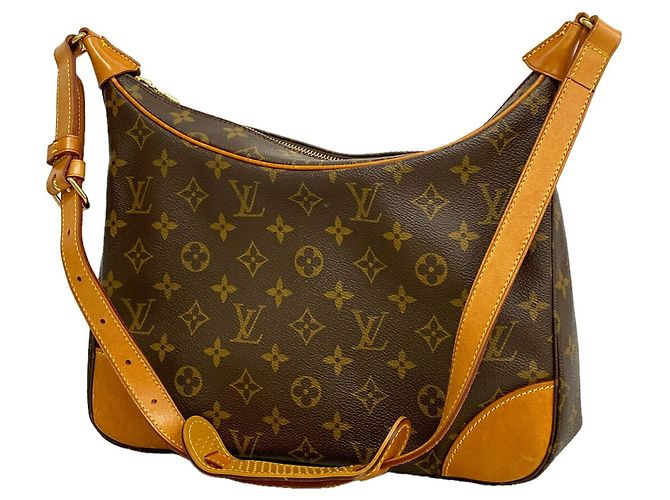 Borsa a tracolla Louis Vuitton Monogram Boulogne 30 Marrone