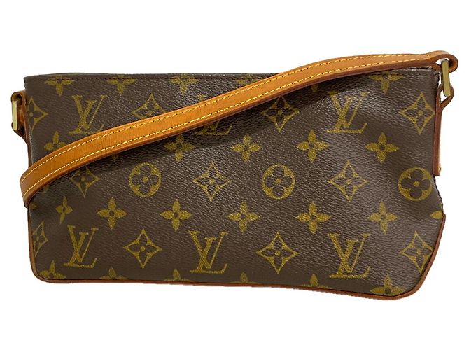 Bolsa de Ombro Louis Vuitton Monogram Trotteur Marrom