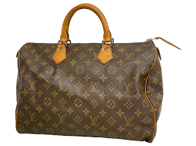 Louis Vuitton Monogram Speedy 35 Handtasche Braun