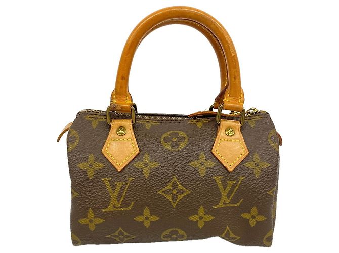 Borsa a mano Louis Vuitton Monogram Mini Speedy Marrone