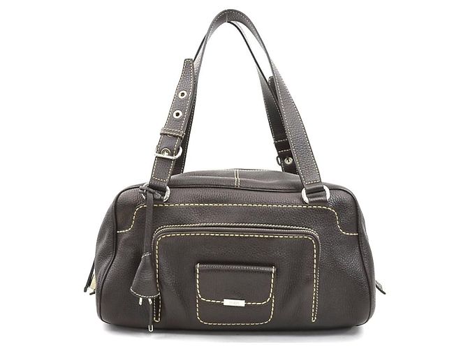 Bolsa de mão Tod's em couro marrom