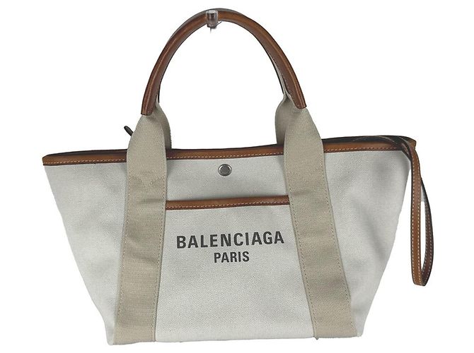Everyday mala Balenciaga Biarritz Small Tote Marrom Cru