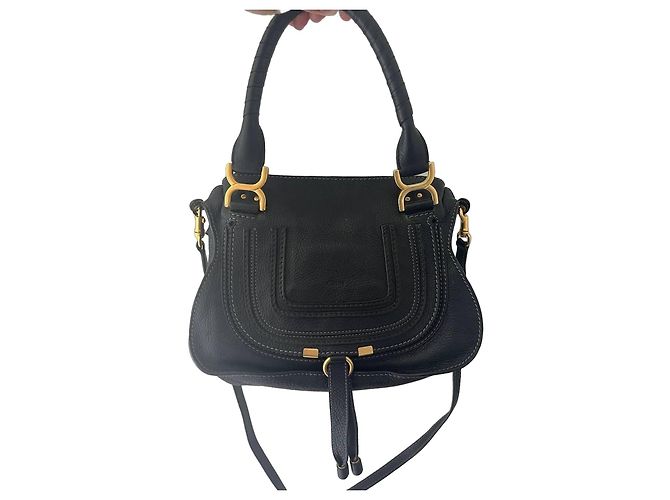 Chloé Marcie Borsa pelle nera Nero