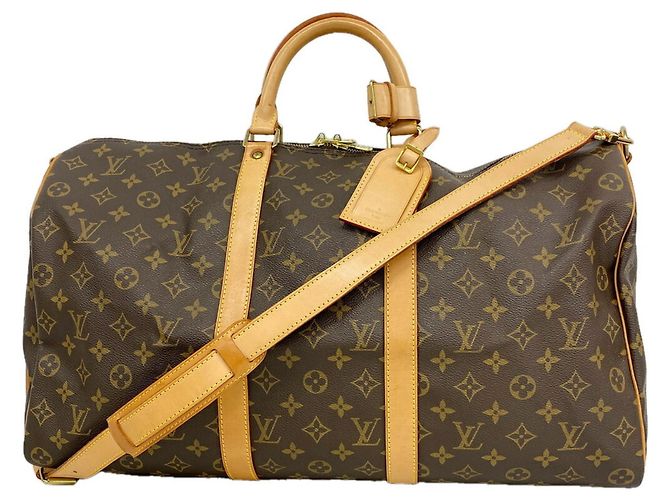 Louis Vuitton Monogram Keepall Bandoulière 50 Marron