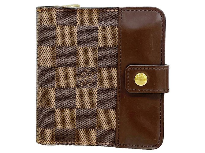 Portafoglio Compact Zip Louis Vuitton Damier Damier ebene