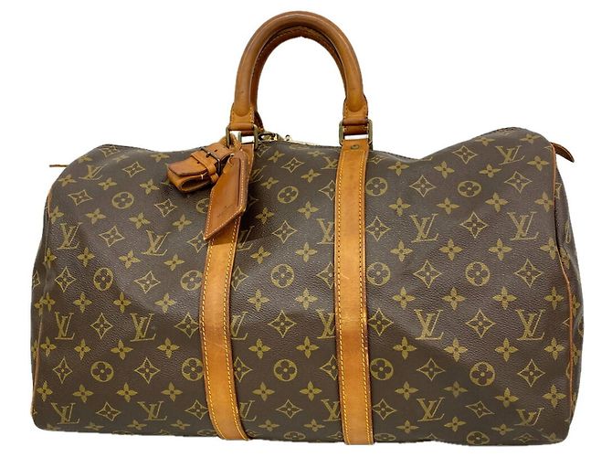 Bolsa Boston Louis Vuitton Monogram Keepall 45 Marrom