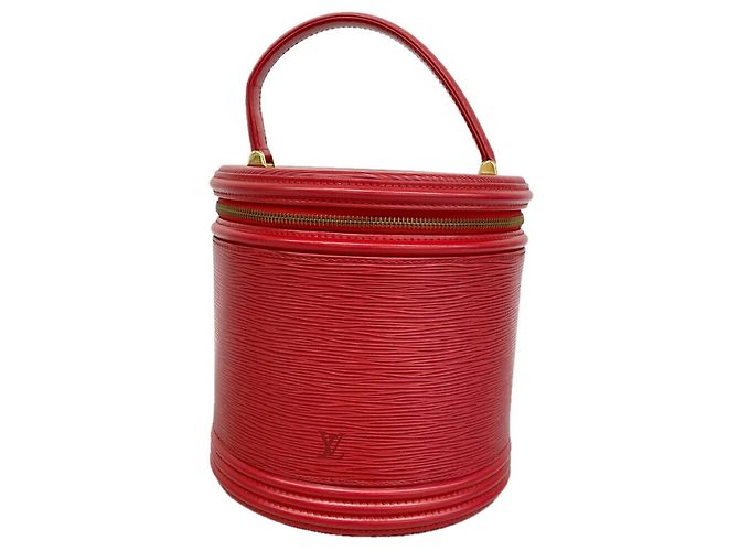 Louis Vuitton Epi Cannes Handtasche Rot