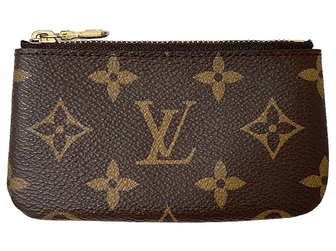 Louis Vuitton Monogram Pochette Cle Marron Monogramme