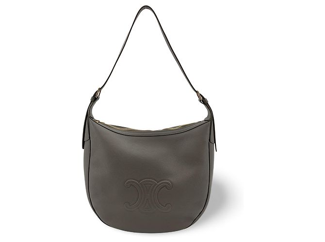 Céline Celine Heloise Triomphe geprägtes Leder Medium Braun
