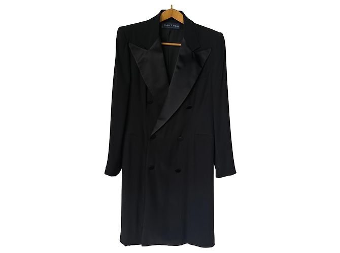 Vestido largo negro Ralph Lauren