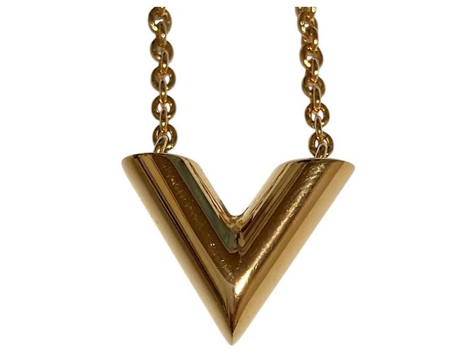 Colar Louis Vuitton Essential V Dourado