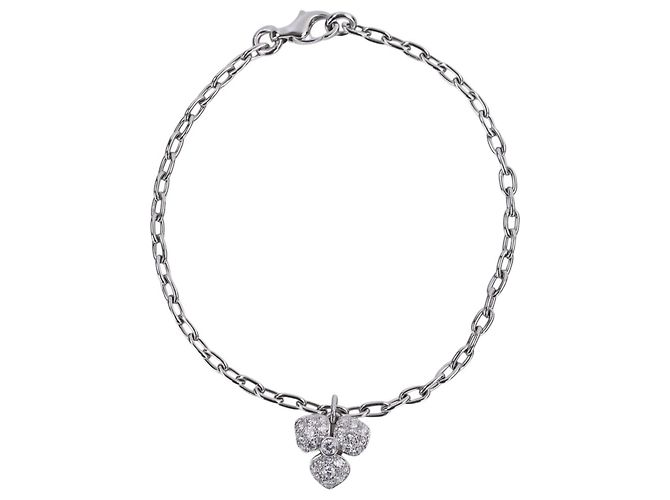 Autre Marque Pulsera de dijes de platino Tiffany & Co. Plata