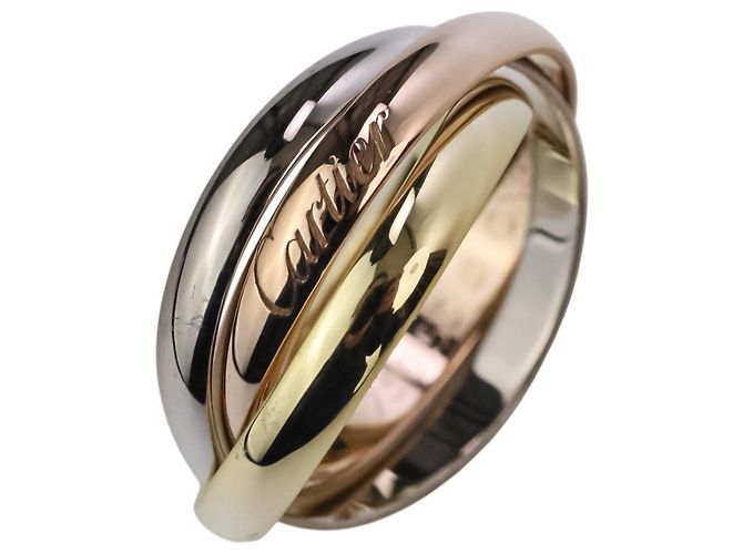 Anello Cartier Trinity in oro rosa bianco e giallo 18K