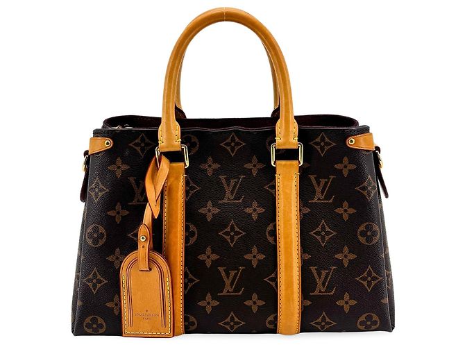 Louis Vuitton Soufflot Monogram Canvas with Leather MM Brown