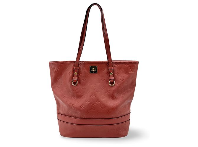 Louis Vuitton Citadine Monogram Empreinte Leather PM Rouge