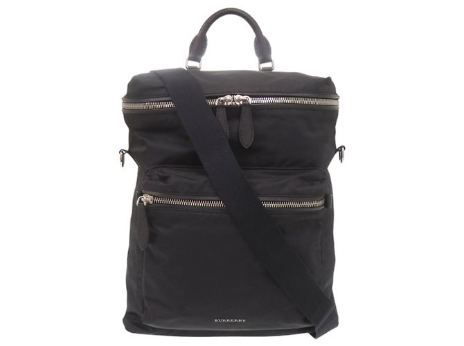Burberry Rucksack aus schwarzem Nylon
