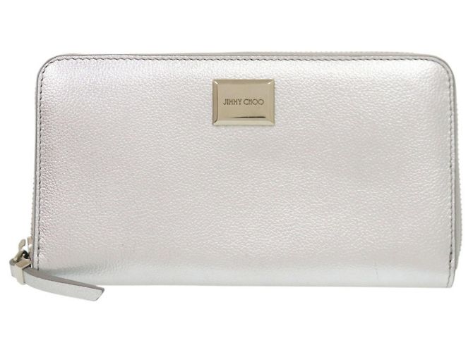 Portafoglio lungo Jimmy Choo Argento