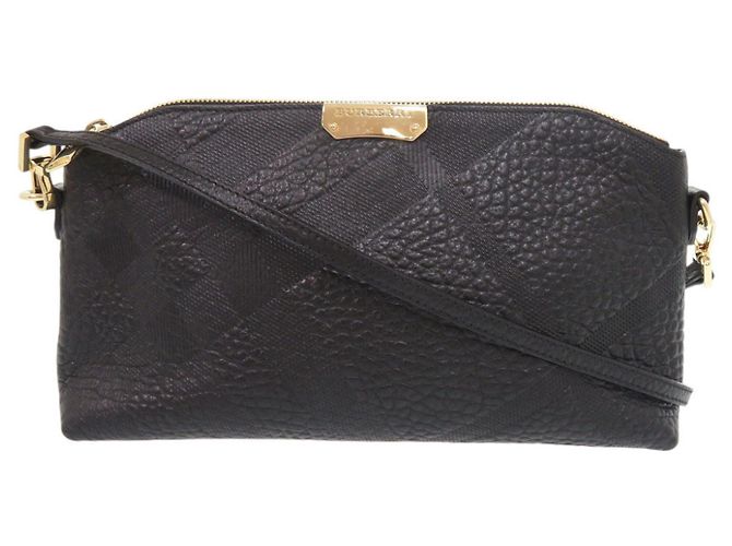 Borsa a tracolla Burberry Chichester in pelle nera Nero