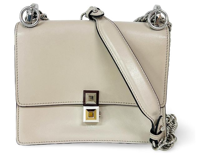 Fendi Kan I Leder Small Roh