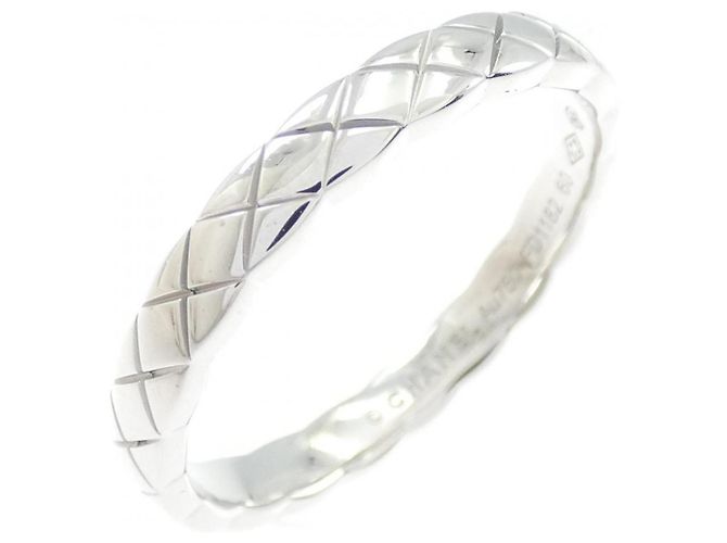 Anillo Chanel Coco Crush Mini de Oro Blanco Dorado