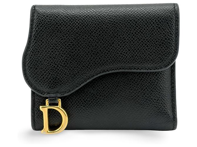 Christian Dior Saddle Lotus Leather Mini Black