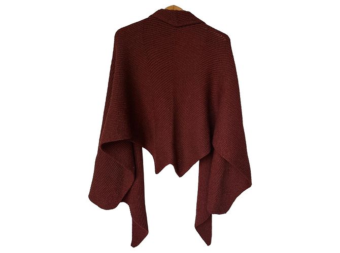 Missoni Brauner Wollponcho