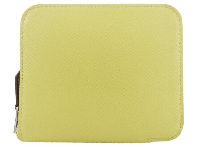 Hermès Hermes Equateur Silk Compact Wallet Yellow
