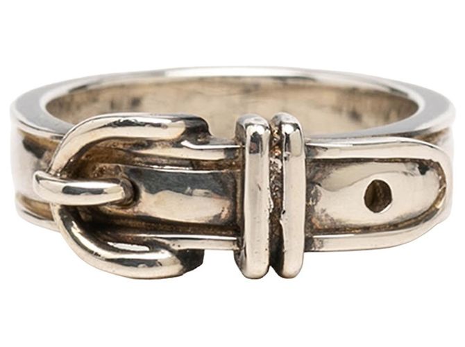 Ring Hermès Anel de cinto Hermes em prata esterlina