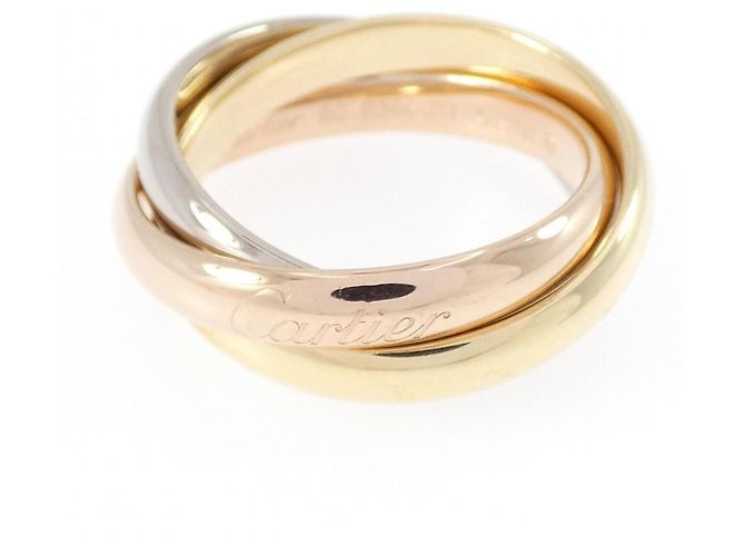 Anel Cartier Trinity em Ouro 18K Dourado