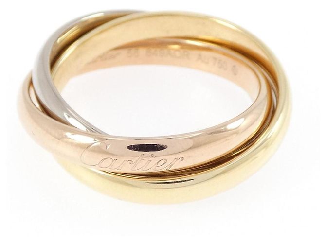 Anel Cartier Trinity em ouro rosa branco e amarelo Dourado