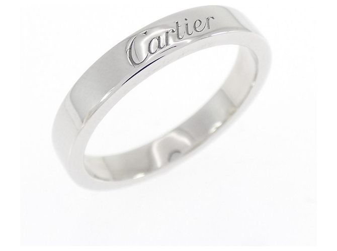 Cartier Gravierter Platin-Ring