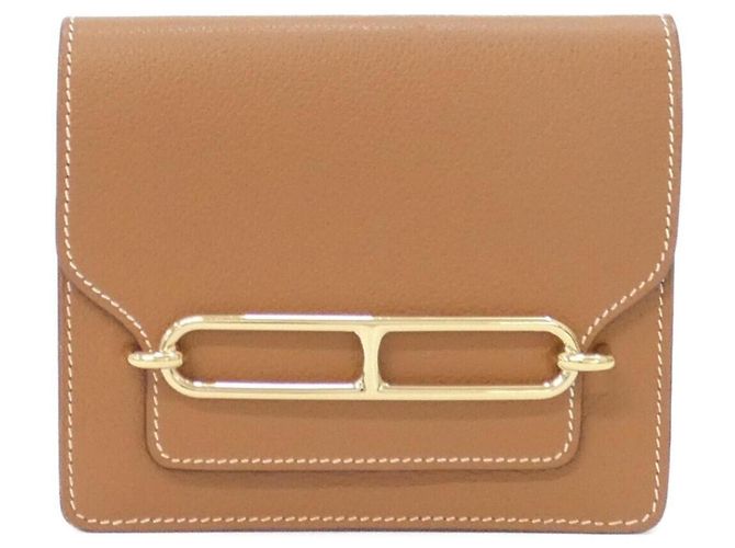 Hermès Portafoglio bi-fold Hermes Luli Slim Marrone
