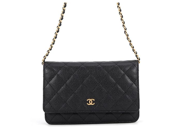Cartera con cadena Chanel Classic Matelassé Negro