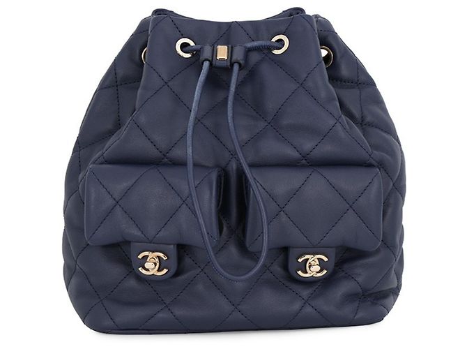 Borsa Chanel Matelassé Navy Blu navy