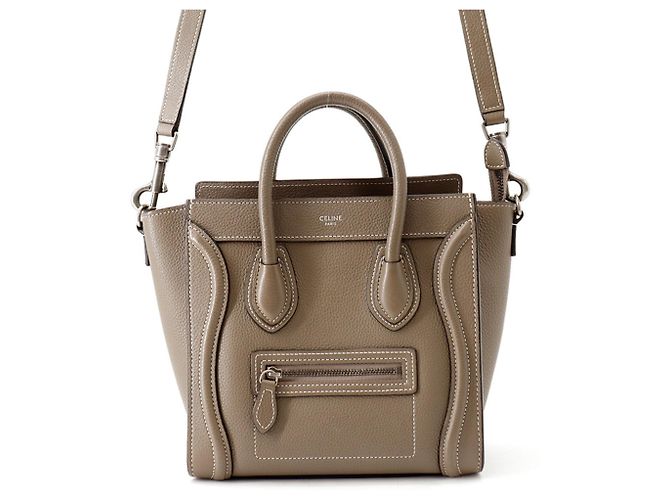 Céline Celine Luggage Nano Shopper Handtasche Grau