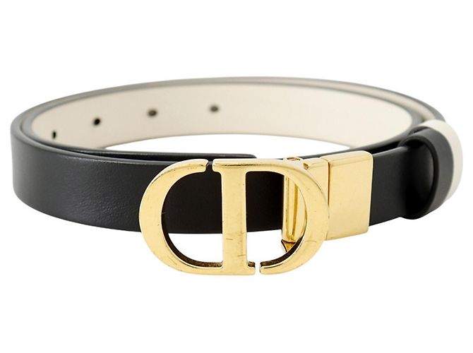 Christian Dior Wendelgürtel Schwarz Weiß