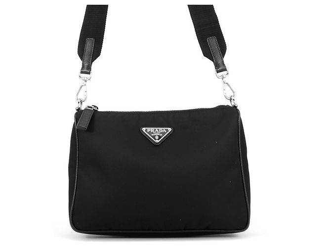Saffiano Borsa a tracolla Prada Re-Nylon Nero
