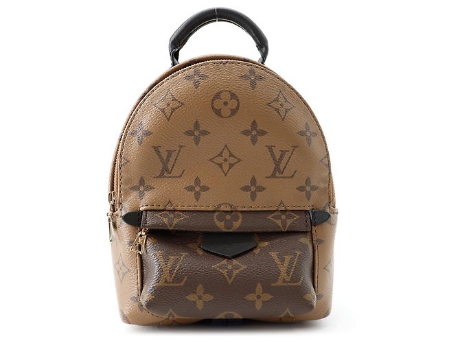 Louis Vuitton Monogram Reverse Palm Springs Backpack MINI M44872 Noir