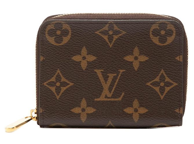 Louis Vuitton Monogram Zippy Coin Purse Brown